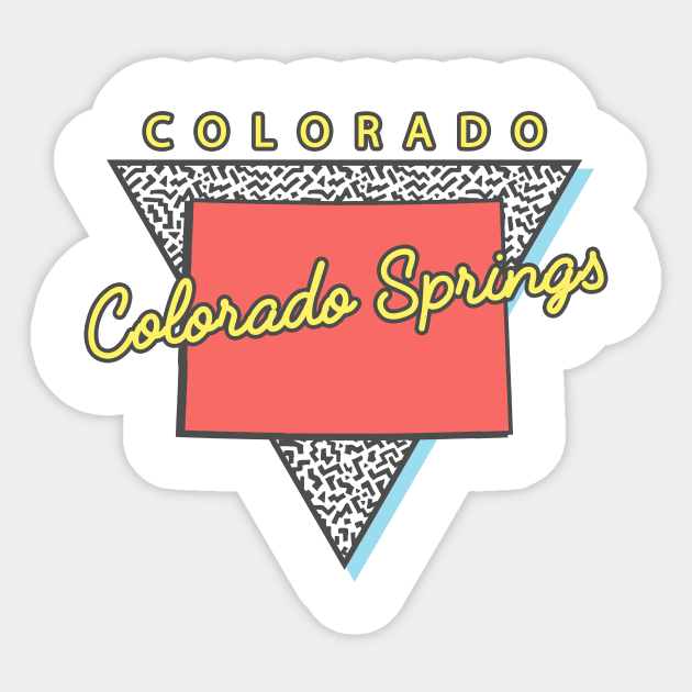 Colorado Springs Colorado Triangle Sticker by manifest